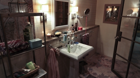 banheiro
Palavras chave: Castle;set;apartamento;loft;Kate Beckett