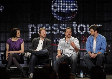 Palavras chave: DISNEY&#039;S 2009 WINTER PRESS TOUR PANEL;2009;CASTLE;Nathan Fillion;Andrew Marlowe;Rob Bowman