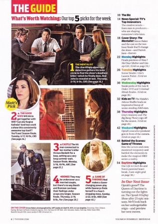 Palavras chave: TV Guide;resvita;scan;2011;3ª temporada;Castle